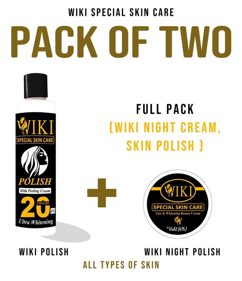 Wiki Special beauty set |Night Cream + skin polish |